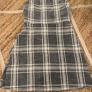 Urban Outfitters Black and White Plaid Mini Dress